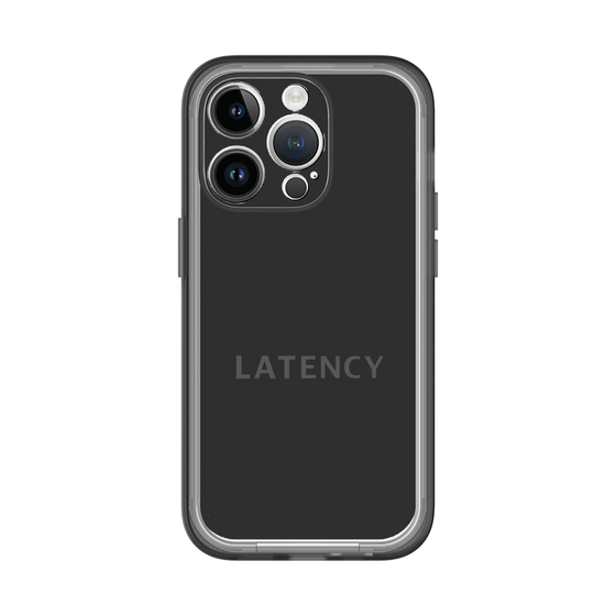 スリムプロテクションプレミアムケース［ LATENCY - Logotype - Black ］