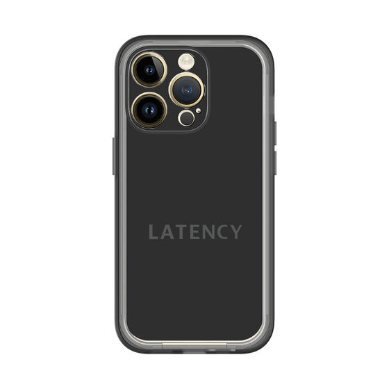 スリムプロテクションプレミアムケース［ LATENCY - Logotype - Black ］