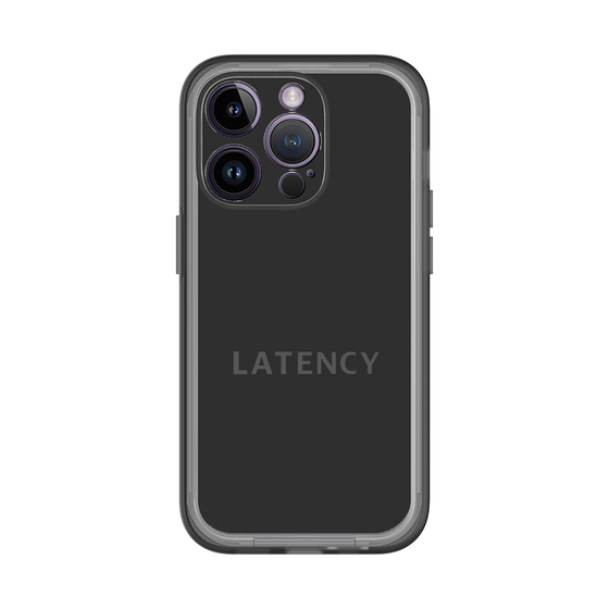 スリムプロテクションプレミアムケース［ LATENCY - Logotype - Black ］