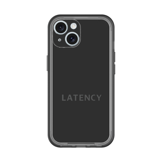 スリムプロテクションプレミアムケース［ LATENCY - Logotype - Black ］