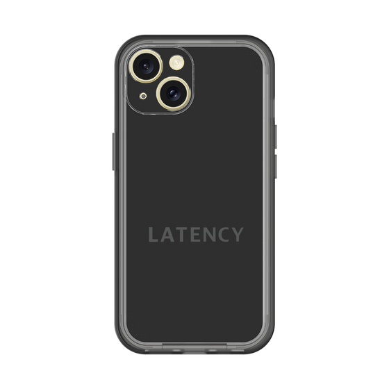 スリムプロテクションプレミアムケース［ LATENCY - Logotype - Black ］
