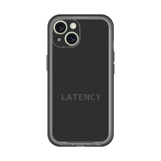 スリムプロテクションプレミアムケース［ LATENCY - Logotype - Black ］