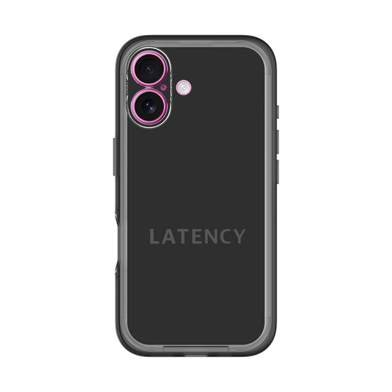 スリムプロテクションプレミアムケース［ LATENCY - Logotype - Black ］