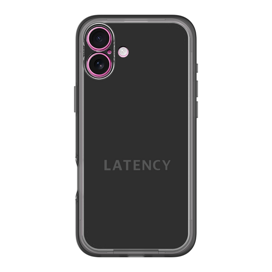 スリムプロテクションプレミアムケース［ LATENCY - Logotype - Black ］
