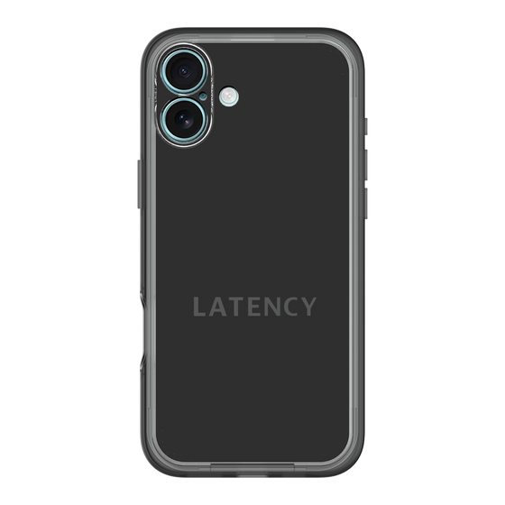 スリムプロテクションプレミアムケース［ LATENCY - Logotype - Black ］