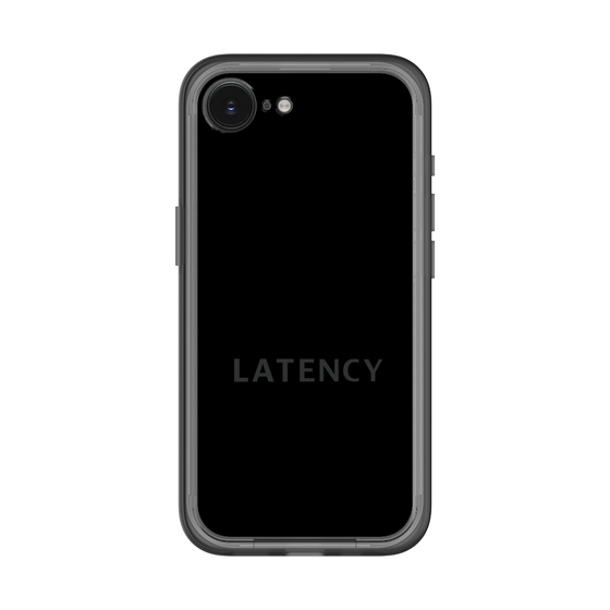 スリムプロテクションプレミアムケース［ LATENCY - Logotype - Black ］