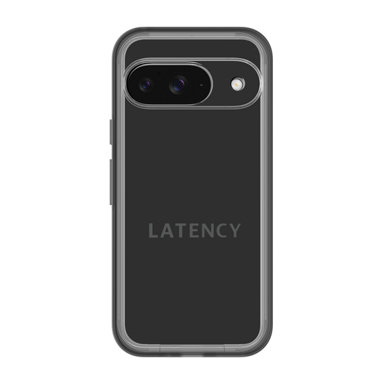 スリムプロテクションプレミアムケース［ LATENCY - Logotype - Black ］