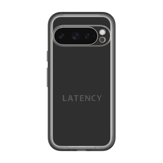 スリムプロテクションプレミアムケース［ LATENCY - Logotype - Black ］