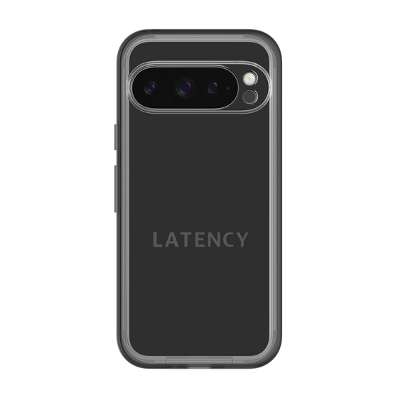 スリムプロテクションプレミアムケース［ LATENCY - Logotype - Black ］