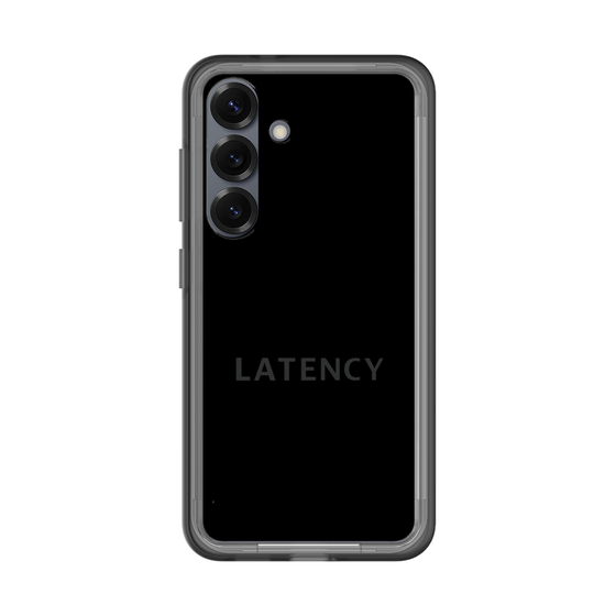 スリムプロテクションプレミアムケース［ LATENCY - Logotype - Black ］