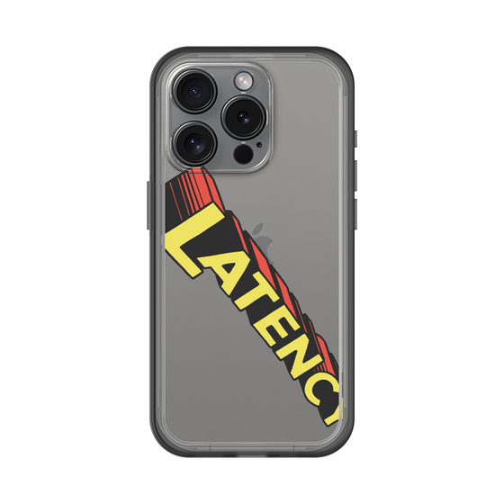 スリムプロテクションプレミアムケース［ LATENCY - Rock logo - Clear ］