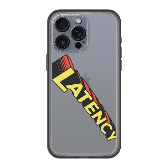 スリムプロテクションプレミアムケース［ LATENCY - Rock logo - Clear ］
