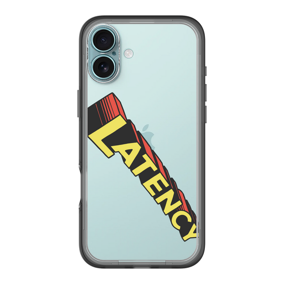 スリムプロテクションプレミアムケース［ LATENCY - Rock logo - Clear ］