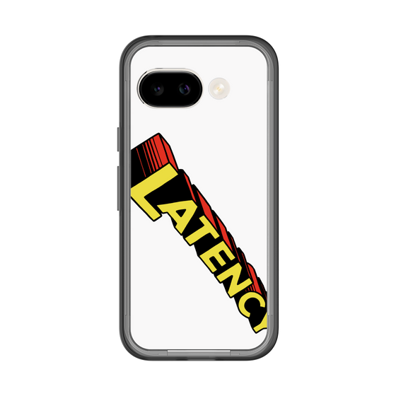スリムプロテクションプレミアムケース［ LATENCY - Rock logo - White ］