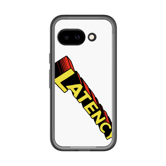スリムプロテクションプレミアムケース［ LATENCY - Rock logo - White ］