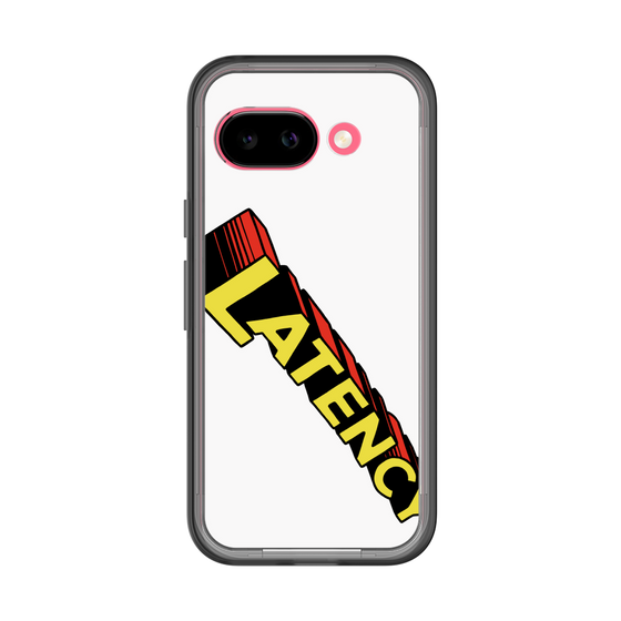 スリムプロテクションプレミアムケース［ LATENCY - Rock logo - White ］