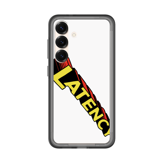 スリムプロテクションプレミアムケース［ LATENCY - Rock logo - White ］