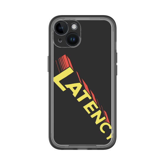 スリムプロテクションプレミアムケース［ LATENCY - Rock logo - Black ］