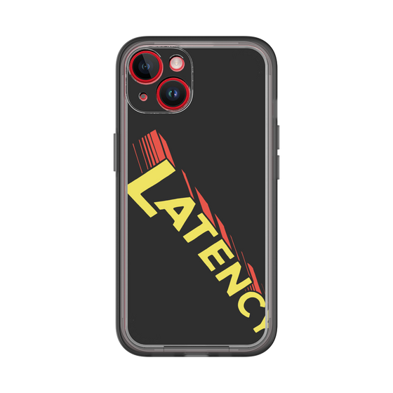 スリムプロテクションプレミアムケース［ LATENCY - Rock logo - Black ］