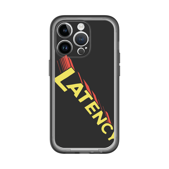 スリムプロテクションプレミアムケース［ LATENCY - Rock logo - Black ］