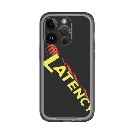 スリムプロテクションプレミアムケース［ LATENCY - Rock logo - Black ］