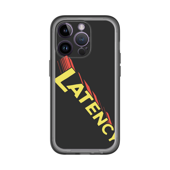 スリムプロテクションプレミアムケース［ LATENCY - Rock logo - Black ］
