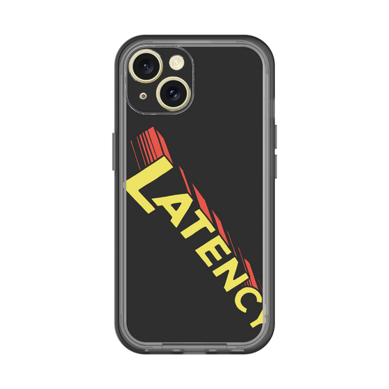 スリムプロテクションプレミアムケース［ LATENCY - Rock logo - Black ］