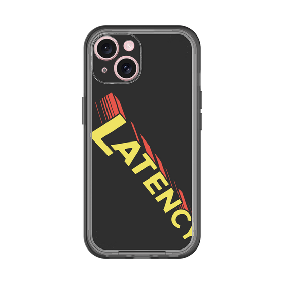 スリムプロテクションプレミアムケース［ LATENCY - Rock logo - Black ］