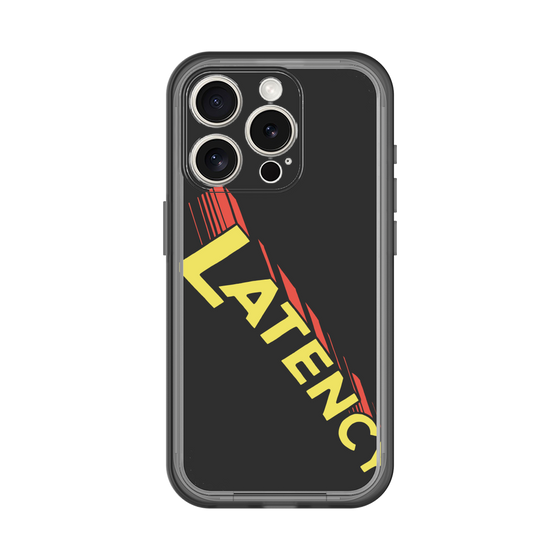 スリムプロテクションプレミアムケース［ LATENCY - Rock logo - Black ］