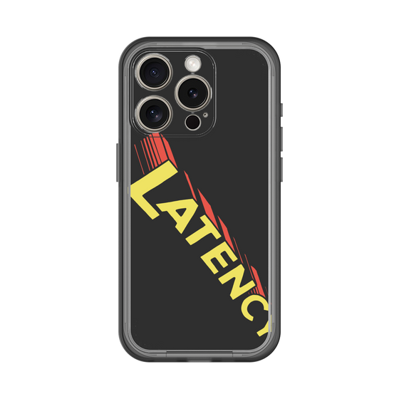 スリムプロテクションプレミアムケース［ LATENCY - Rock logo - Black ］