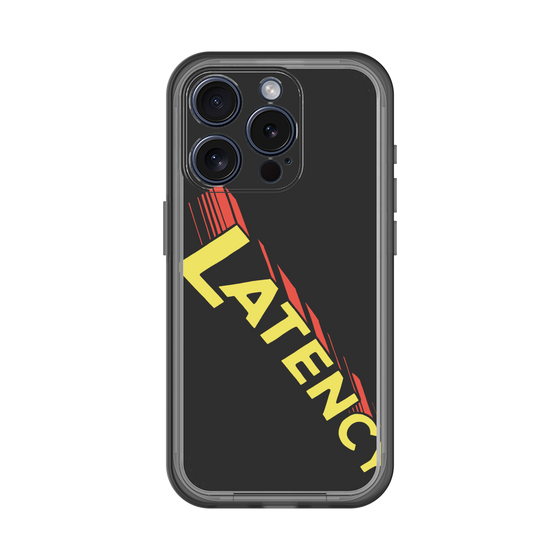 スリムプロテクションプレミアムケース［ LATENCY - Rock logo - Black ］