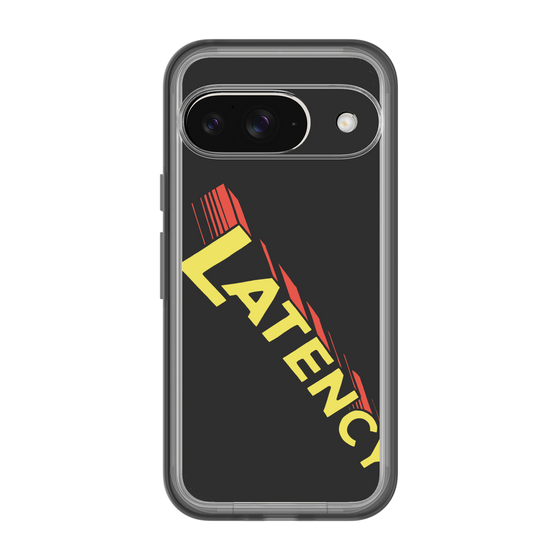 スリムプロテクションプレミアムケース［ LATENCY - Rock logo - Black ］