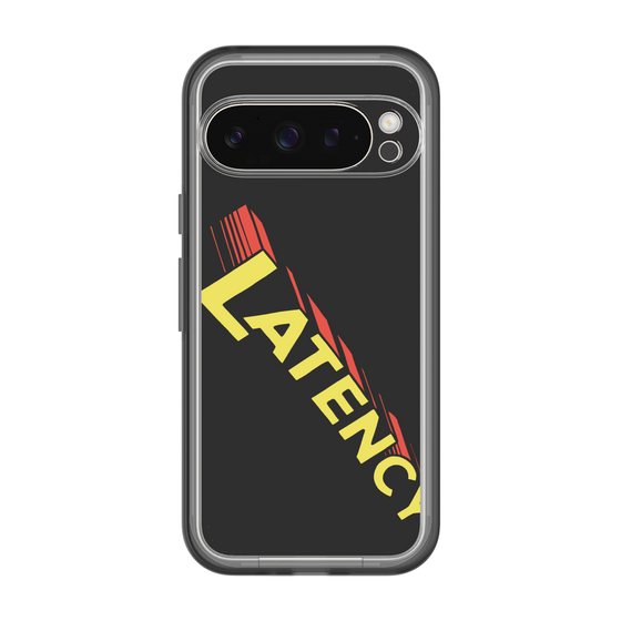 スリムプロテクションプレミアムケース［ LATENCY - Rock logo - Black ］