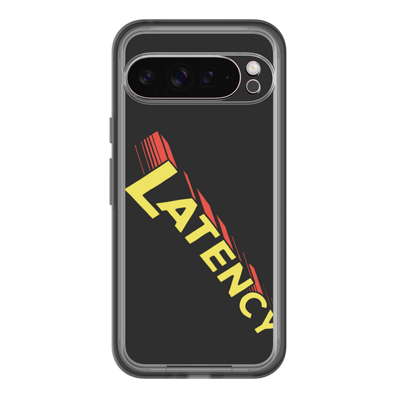 スリムプロテクションプレミアムケース［ LATENCY - Rock logo - Black ］