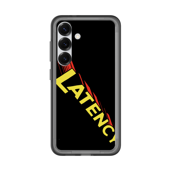 スリムプロテクションプレミアムケース［ LATENCY - Rock logo - Black ］