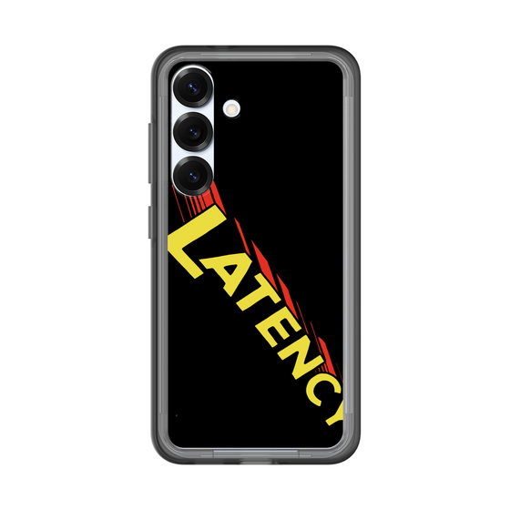 スリムプロテクションプレミアムケース［ LATENCY - Rock logo - Black ］