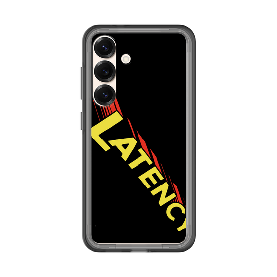 スリムプロテクションプレミアムケース［ LATENCY - Rock logo - Black ］