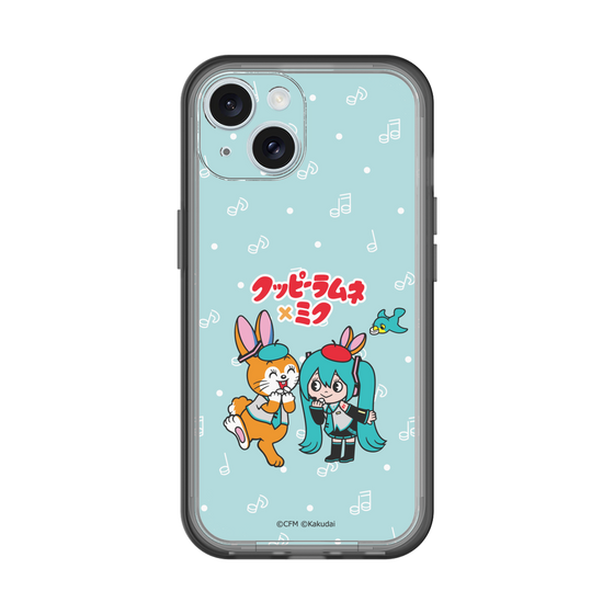 スリムプロテクションプレミアムケース［ 初音ミク×クッピーラムネ - 初音ミク×クッピー - デフォルメイラスト ］