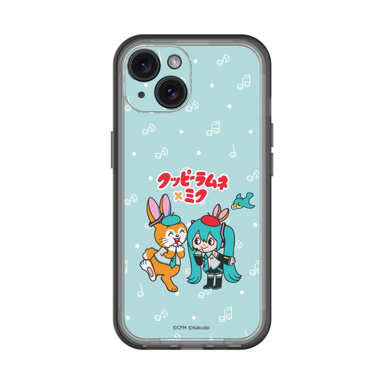 スリムプロテクションプレミアムケース［ 初音ミク×クッピーラムネ - 初音ミク×クッピー - デフォルメイラスト ］