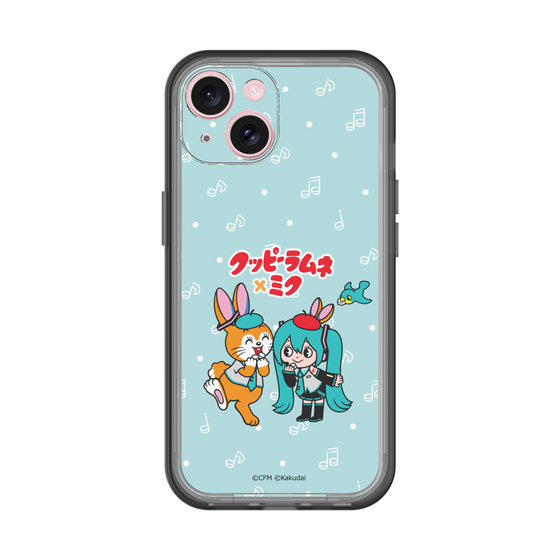 スリムプロテクションプレミアムケース［ 初音ミク×クッピーラムネ - 初音ミク×クッピー - デフォルメイラスト ］