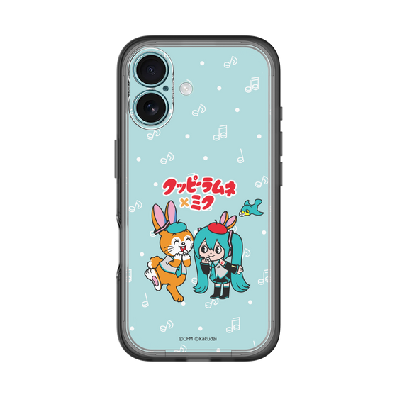 スリムプロテクションプレミアムケース［ 初音ミク×クッピーラムネ - 初音ミク×クッピー - デフォルメイラスト ］