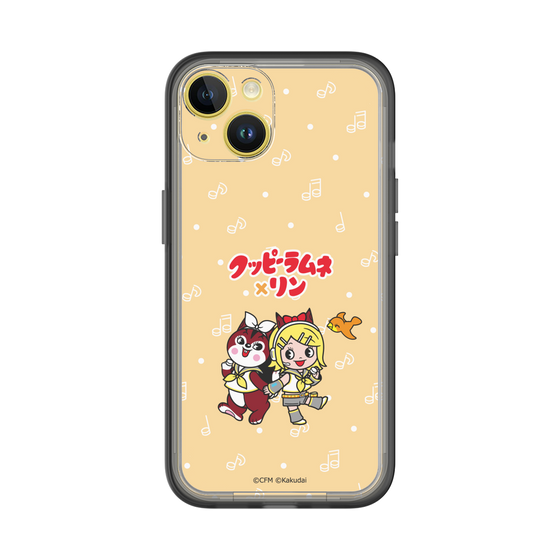 スリムプロテクションプレミアムケース［ 初音ミク×クッピーラムネ - 鏡音リン×ラム - デフォルメイラスト ］