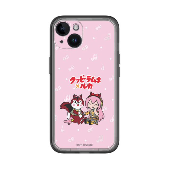 スリムプロテクションプレミアムケース［ 初音ミク×クッピーラムネ - 巡音ルカ×ラム - デフォルメイラスト ］
