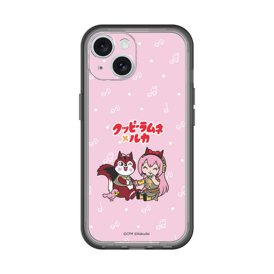 スリムプロテクションプレミアムケース［ 初音ミク×クッピーラムネ - 巡音ルカ×ラム - デフォルメイラスト ］