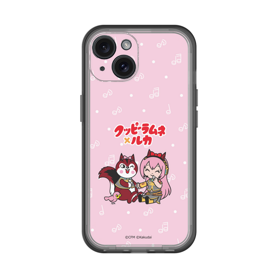 スリムプロテクションプレミアムケース［ 初音ミク×クッピーラムネ - 巡音ルカ×ラム - デフォルメイラスト ］