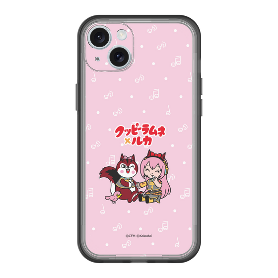 スリムプロテクションプレミアムケース［ 初音ミク×クッピーラムネ - 巡音ルカ×ラム - デフォルメイラスト ］