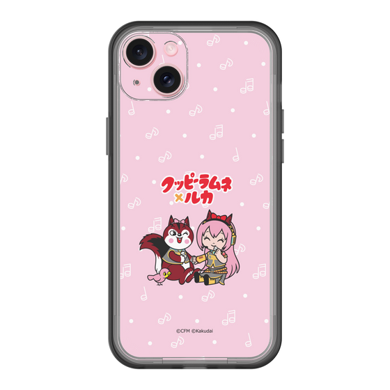 スリムプロテクションプレミアムケース［ 初音ミク×クッピーラムネ - 巡音ルカ×ラム - デフォルメイラスト ］