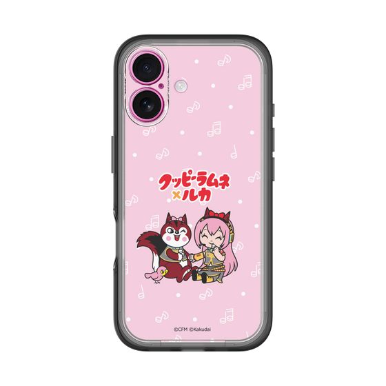 スリムプロテクションプレミアムケース［ 初音ミク×クッピーラムネ - 巡音ルカ×ラム - デフォルメイラスト ］