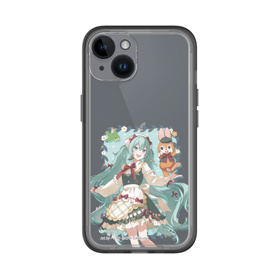 スリムプロテクションプレミアムケース［ 初音ミク×クッピーラムネ - 初音ミク×クッピー - 等身イラスト1 ］