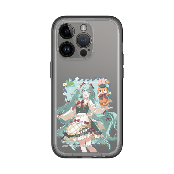 スリムプロテクションプレミアムケース［ 初音ミク×クッピーラムネ - 初音ミク×クッピー - 等身イラスト1 ］